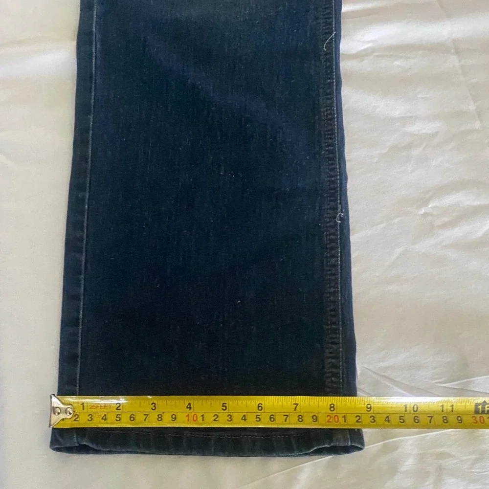 Recycled Blues Mens Slim‎ Fit Dark Wash Denim Jeans 36x32 Blue